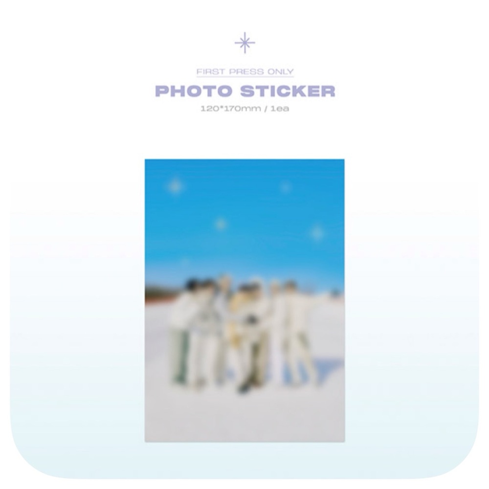 BTS 2021 WINTER PACKAGE PHOTO STICKER (1PC) - BRAND NEW (FIRST PRESS ONLY)